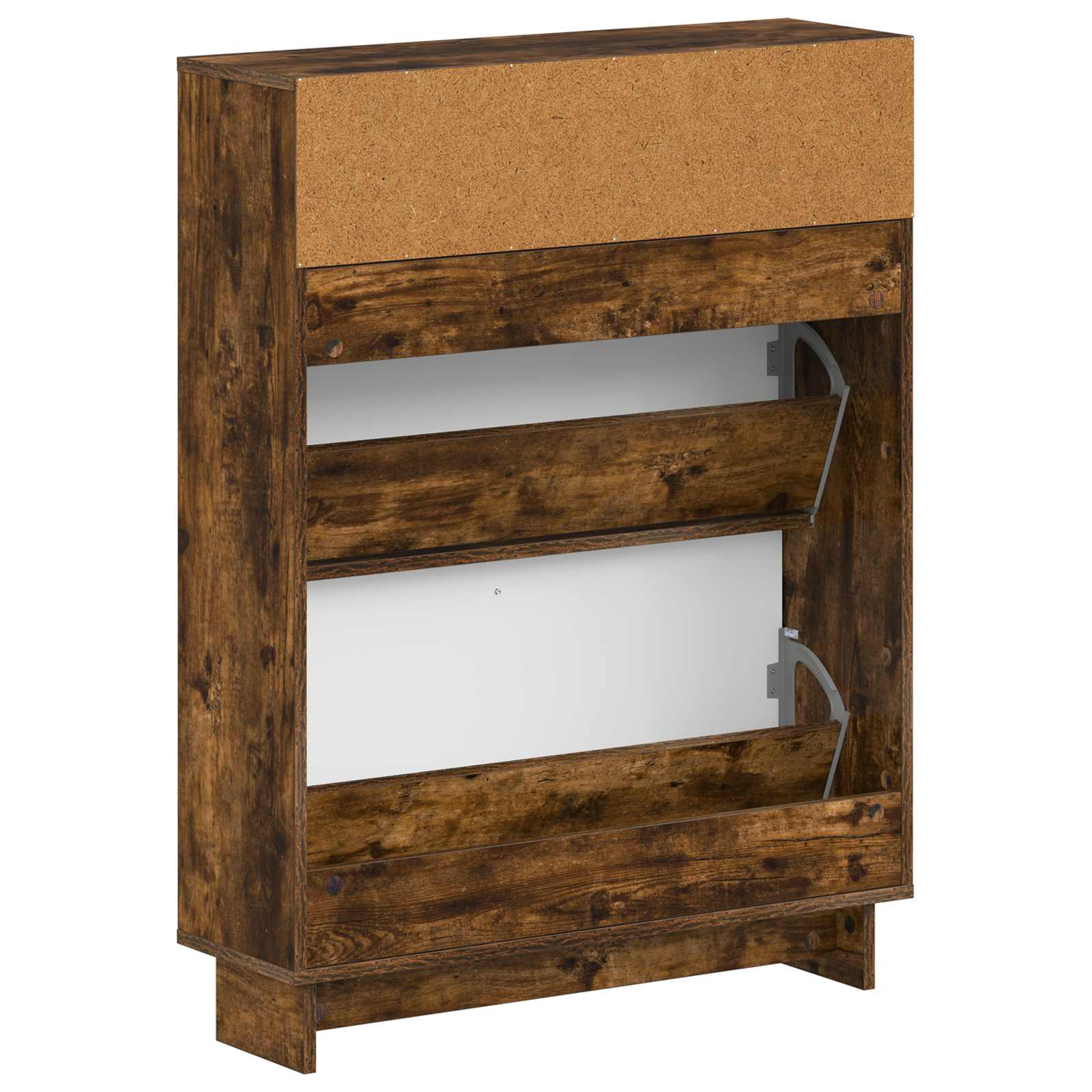 Schoenenkast EDE 78 x 24 x 103 cm Bewerkt hout Gerookt eiken