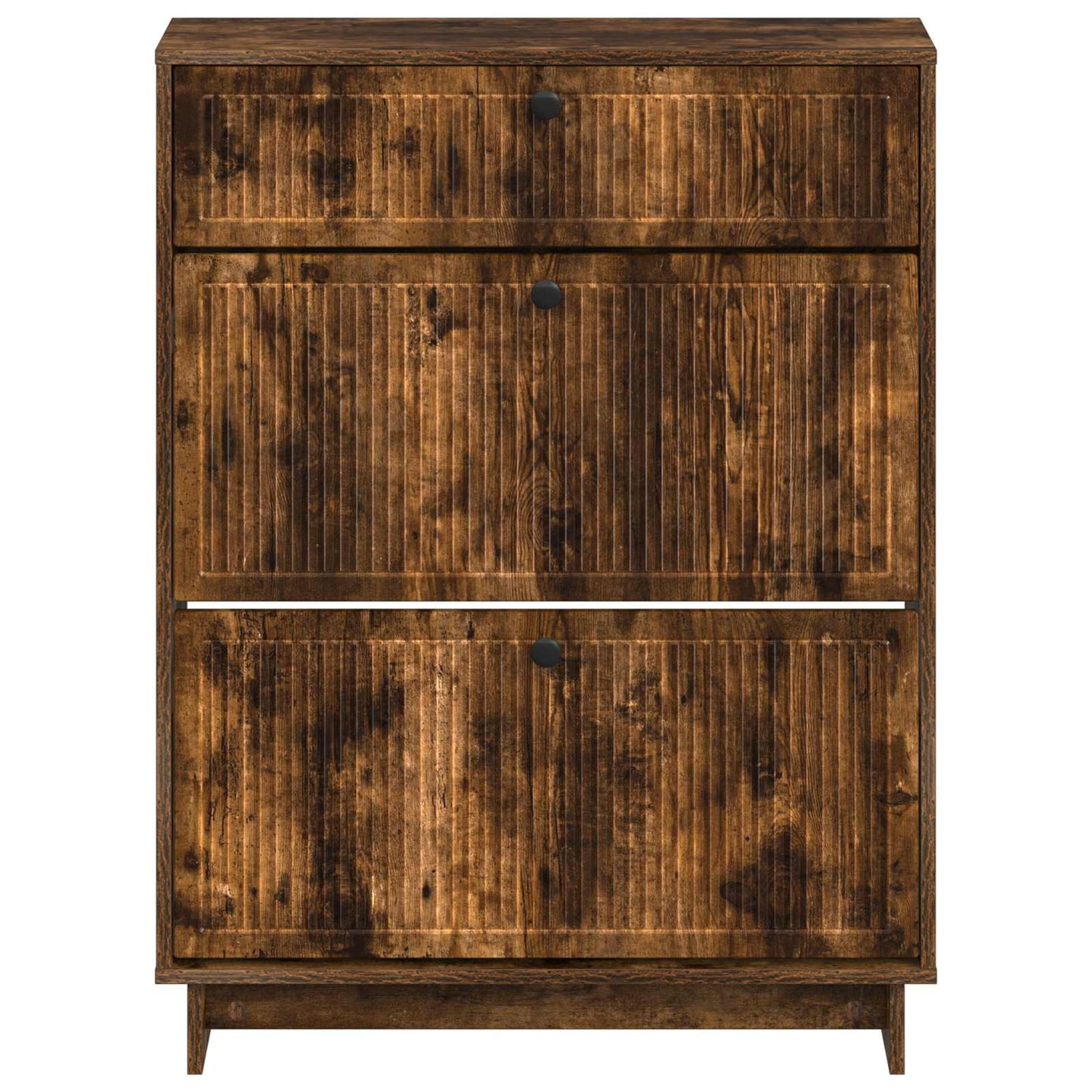 Schoenenkast EDE 78 x 24 x 103 cm Bewerkt hout Gerookt eiken