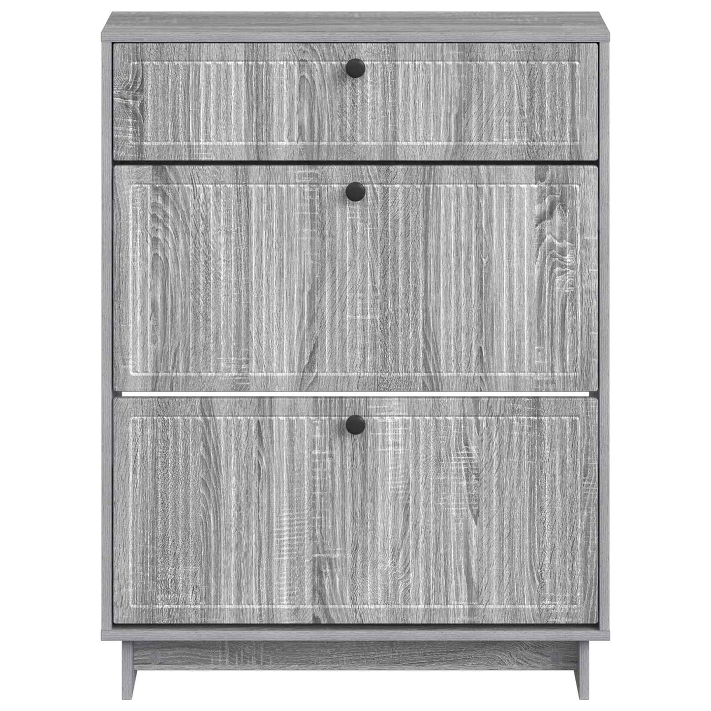 Schoenenkast EDE 78 x 24 x 103 cm Bewerkt hout Grijs Sonoma
