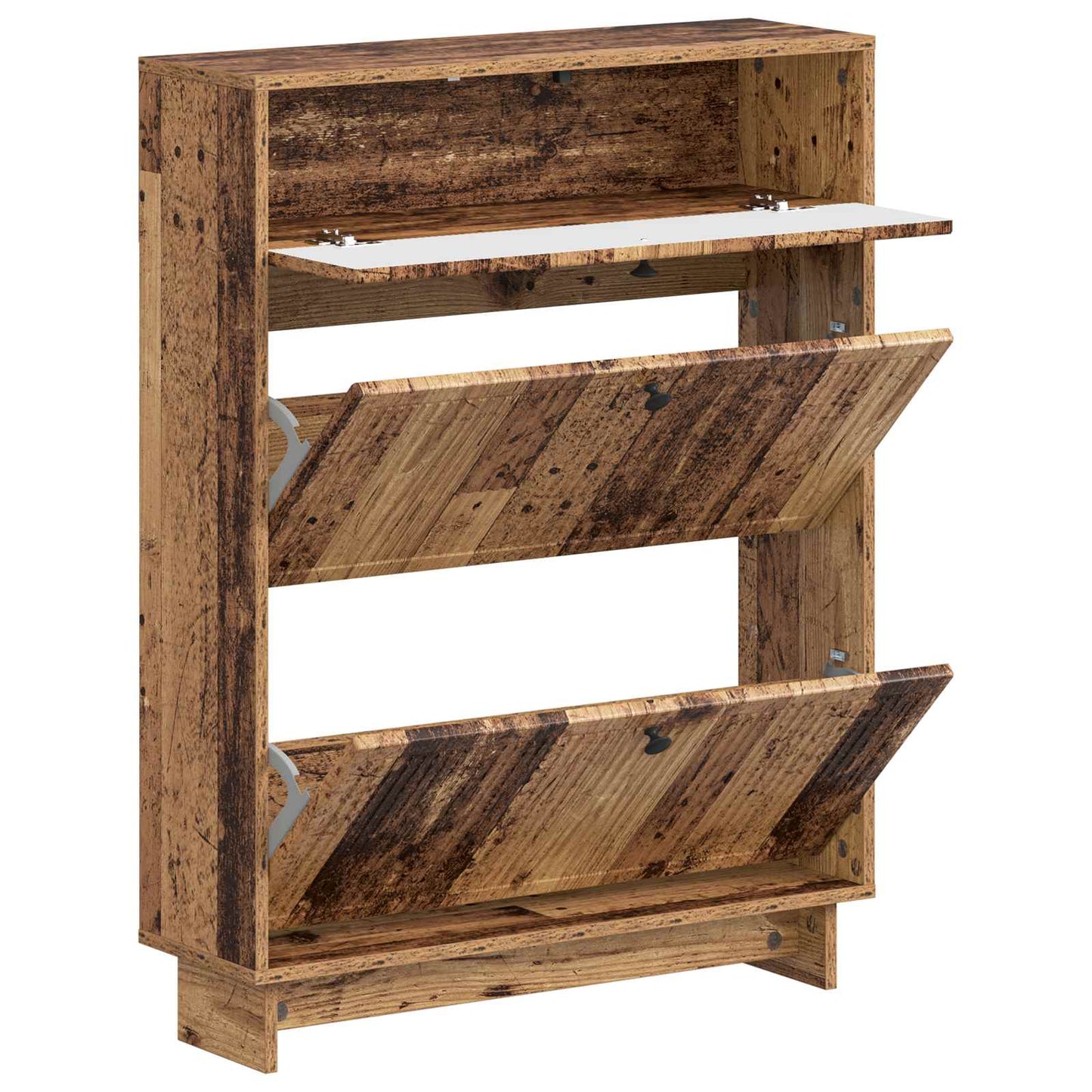 Schoenenkast EDE 78 x 24 x 103 cm Bewerkt hout Oud hout