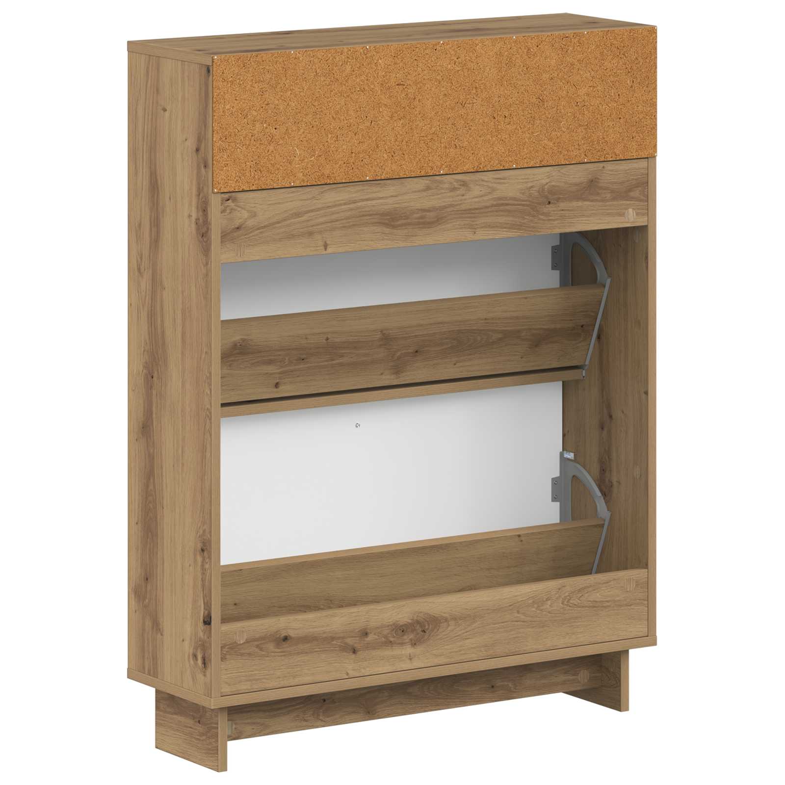 Schoenenkast EDE 78 x 24 x 103 cm Bewerkt hout Artisanaal eiken