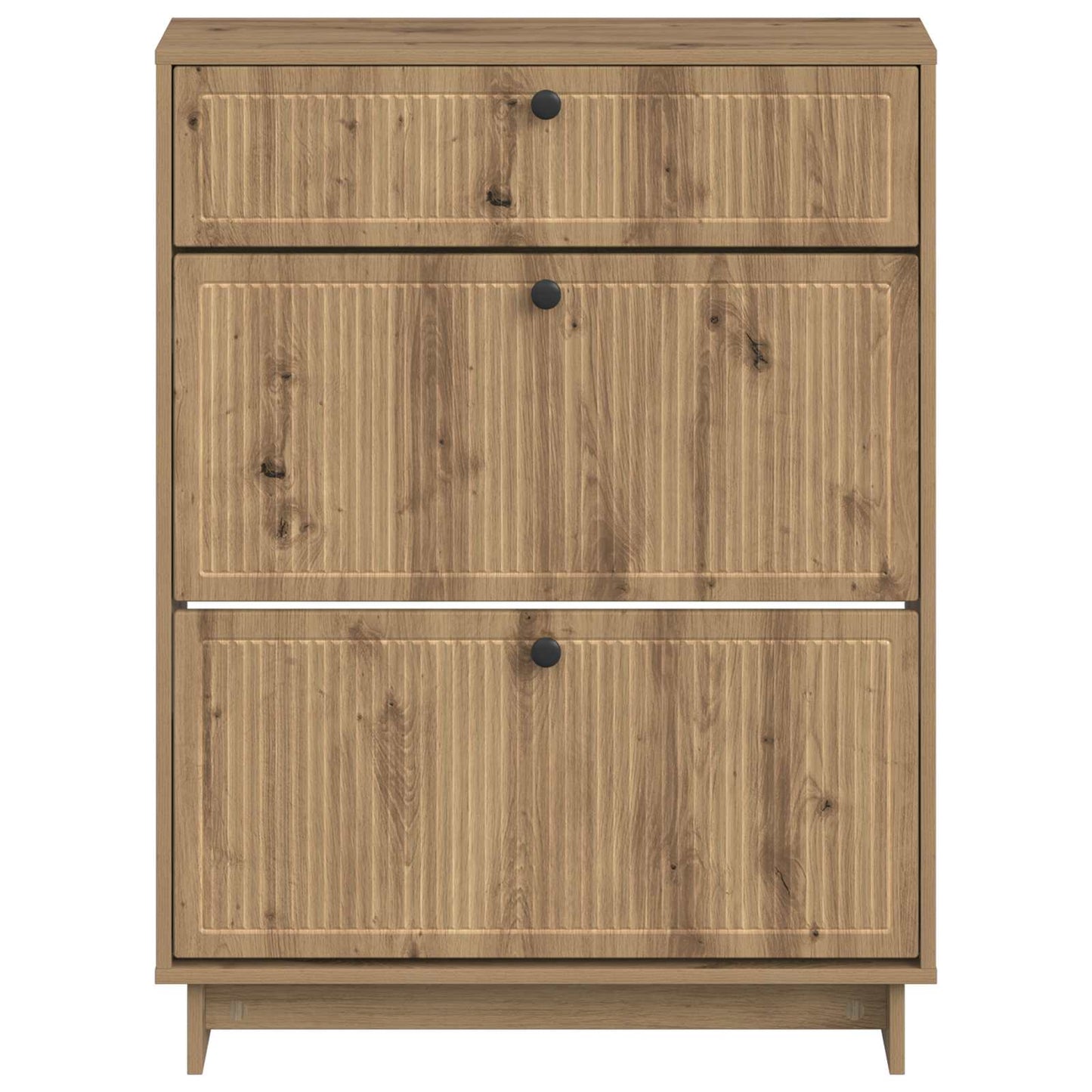 Schoenenkast EDE 78 x 24 x 103 cm Bewerkt hout Artisanaal eiken