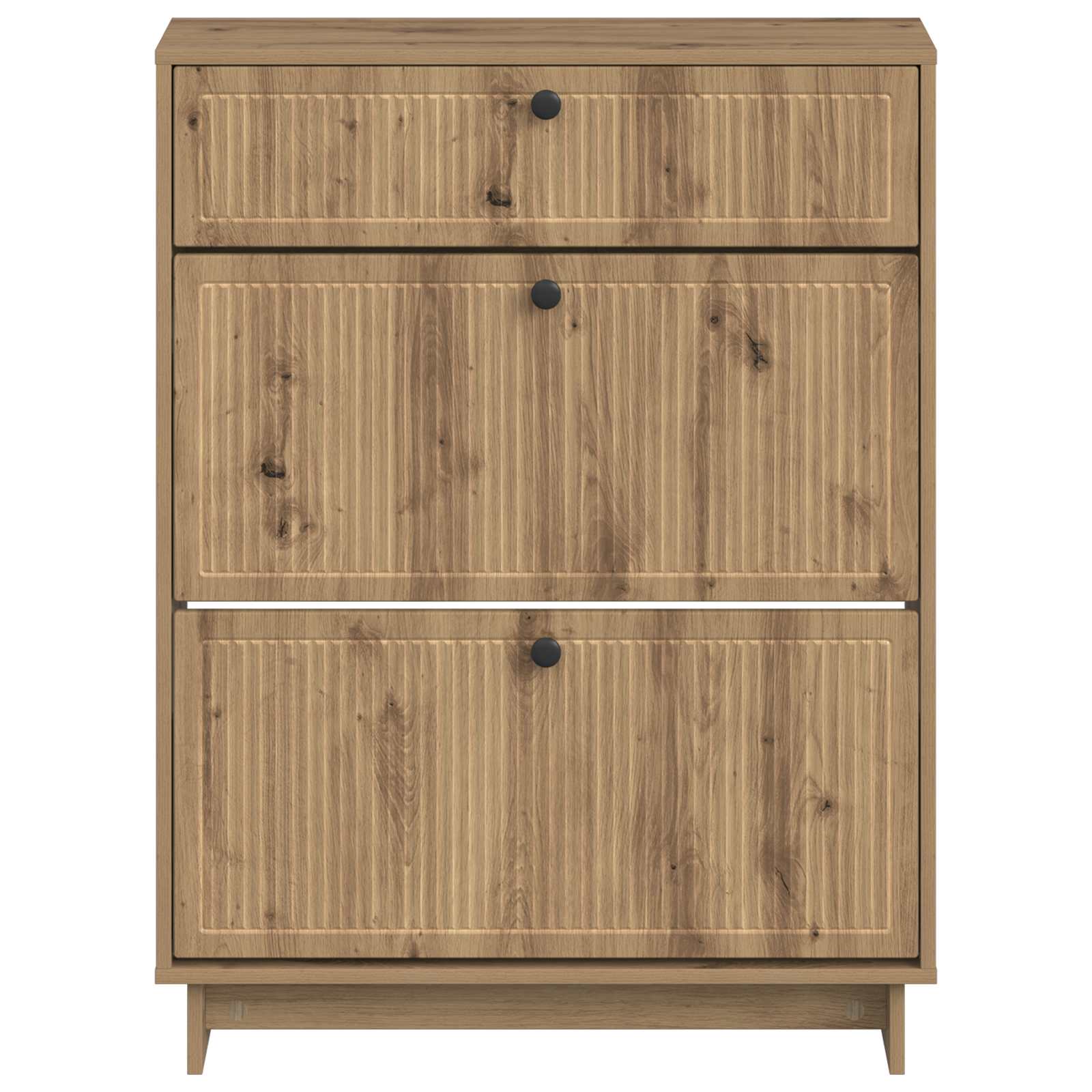 Schoenenkast EDE 78 x 24 x 103 cm Bewerkt hout Artisanaal eiken