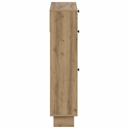 Schoenenkast EDE 78 x 24 x 103 cm Bewerkt hout Artisanaal eiken