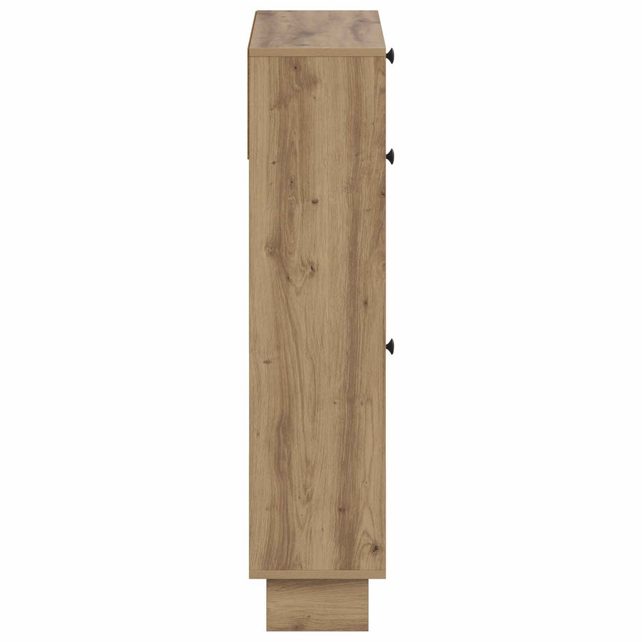 Schoenenkast EDE 78 x 24 x 103 cm Bewerkt hout Artisanaal eiken