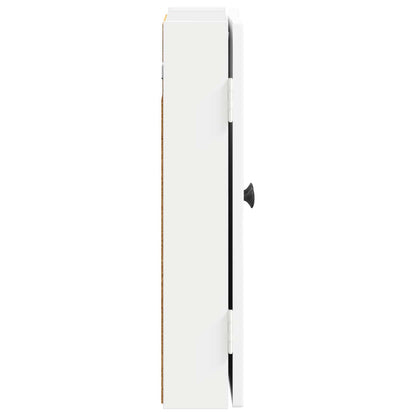 Dartbord Kabinet EDE Wit 52,5 x 10,5 x 53,5 cm Bewerkt hout