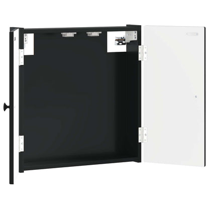 Dartbord Kabinet EDE Zwart 52,5 x 10,5 x 53,5 cm Bewerkt hout