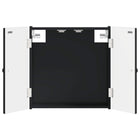Dartbord Kabinet EDE Zwart 52,5 x 10,5 x 53,5 cm Bewerkt hout