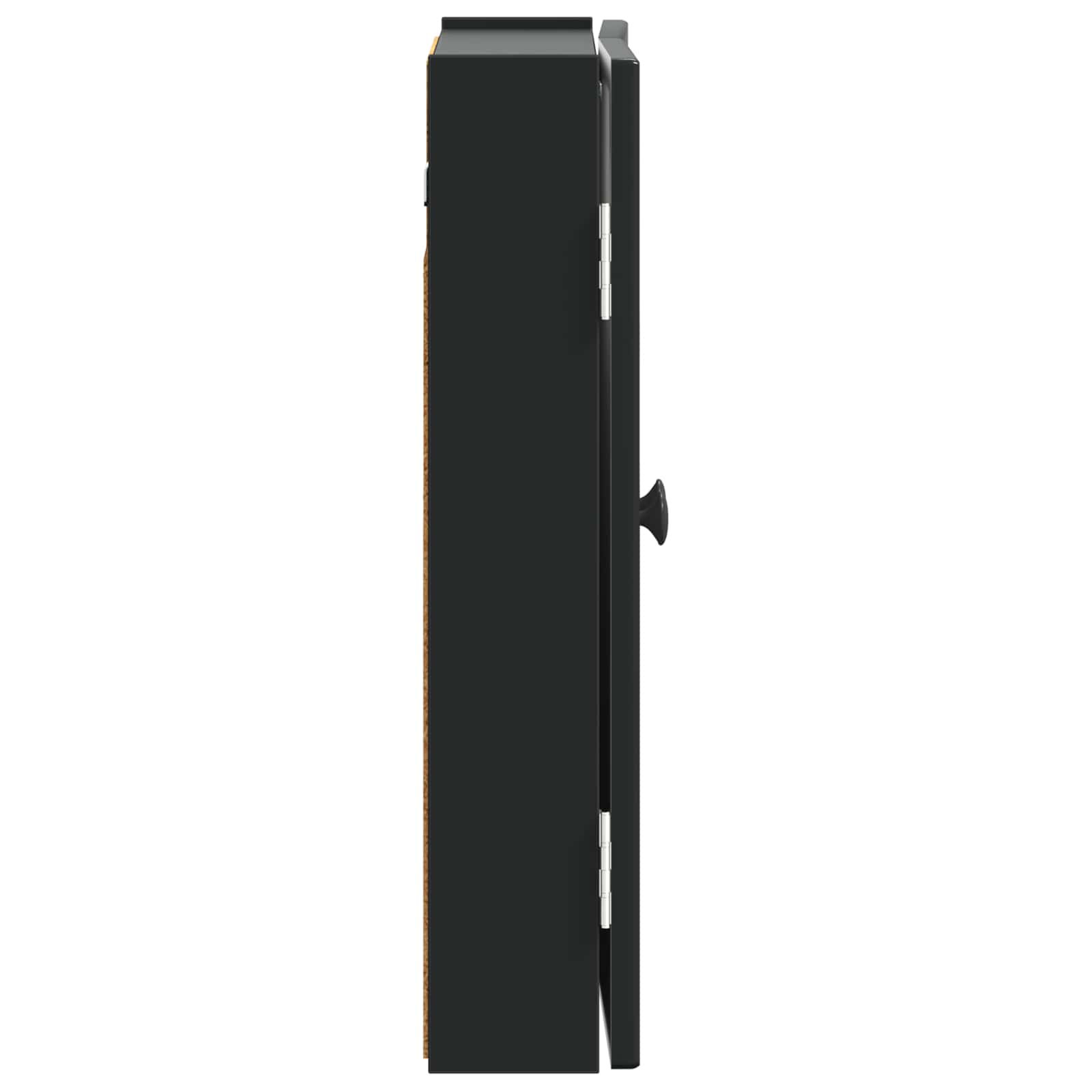 Dartbord Kabinet EDE Zwart 52,5 x 10,5 x 53,5 cm Bewerkt hout