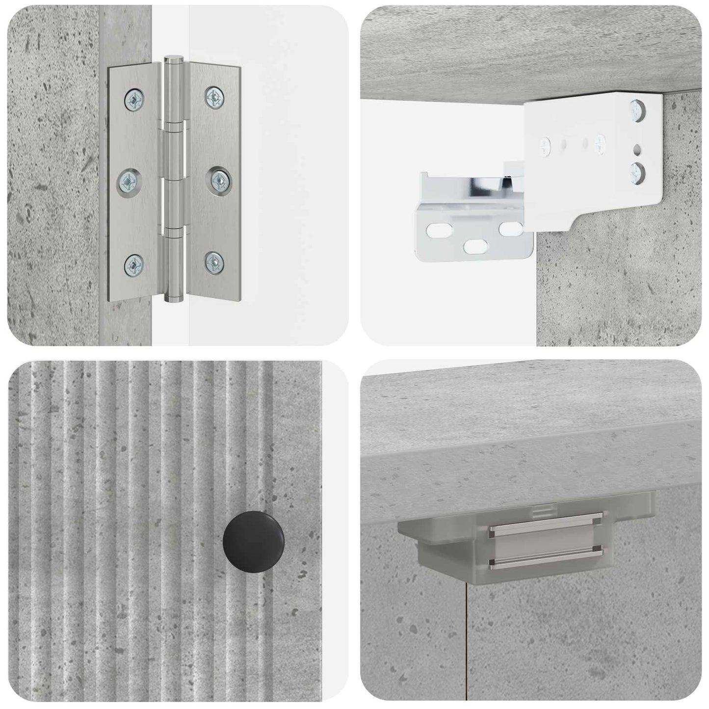 Dartbord Kabinet EDE Betongrijs 52,5 x 10,5 x 53,5 cm