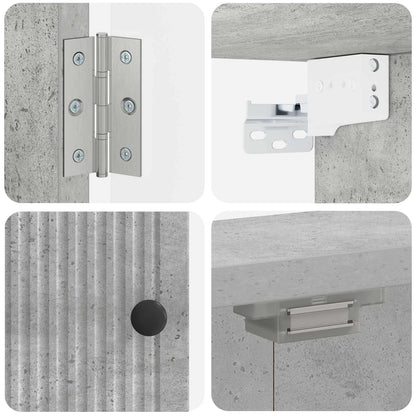 Dartbord Kabinet EDE Betongrijs 52,5 x 10,5 x 53,5 cm