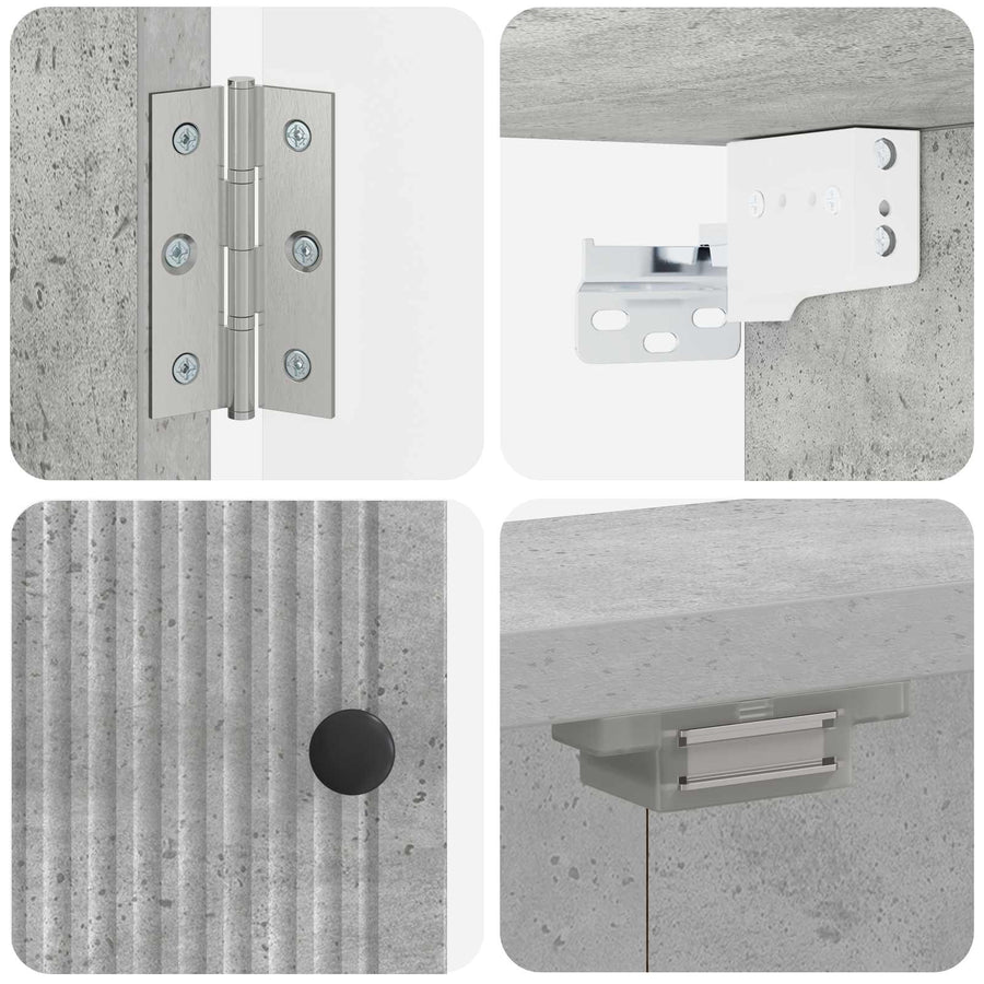 Dartbord Kabinet EDE Betongrijs 52,5 x 10,5 x 53,5 cm