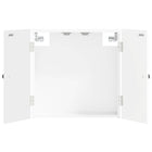 Dartbord Kabinet EDE Hoogglans Wit 52,5 x 10,5 x 53,5 cm