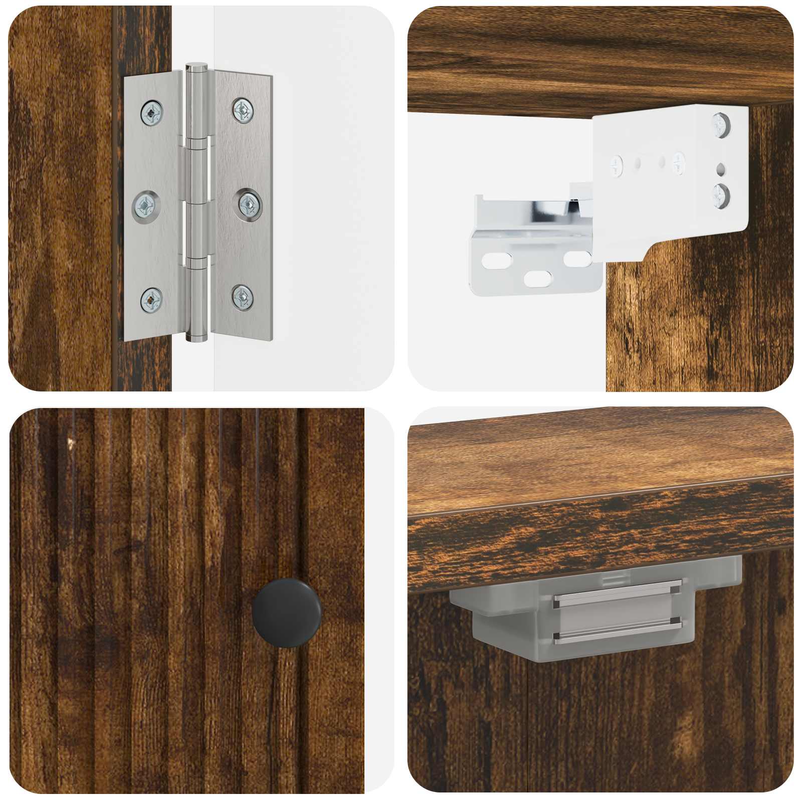 Dartbord Kabinet EDE Gerookt eiken 52,5 x 10,5 x 53,5 cm
