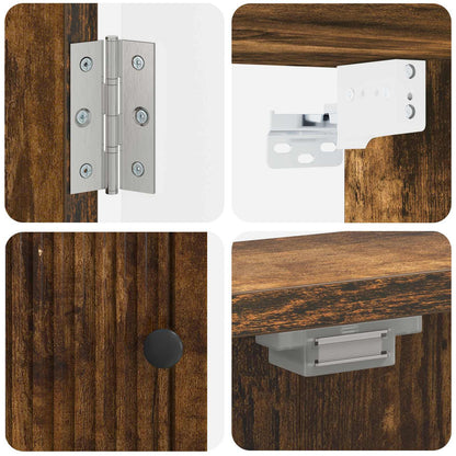 Dartbord Kabinet EDE Gerookt eiken 52,5 x 10,5 x 53,5 cm