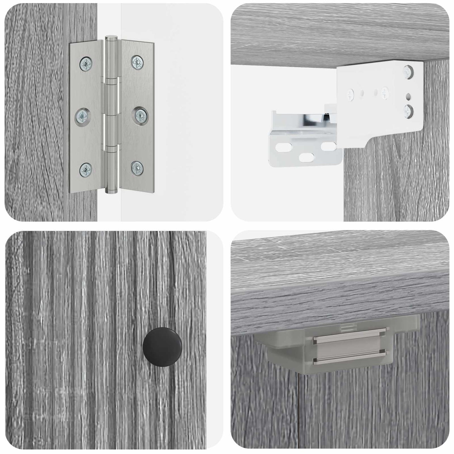 Dartbord Kabinet EDE Grijs Sonoma 52,5 x 10,5 x 53,5 cm