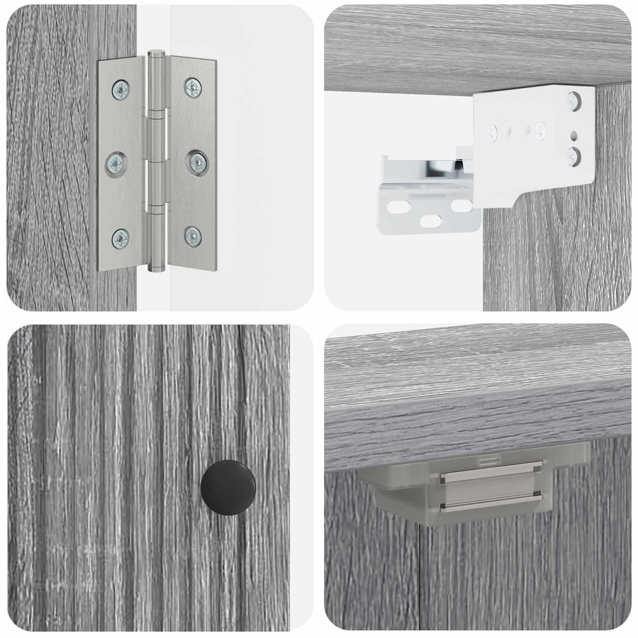 Dartbord Kabinet EDE Grijs Sonoma 52,5 x 10,5 x 53,5 cm