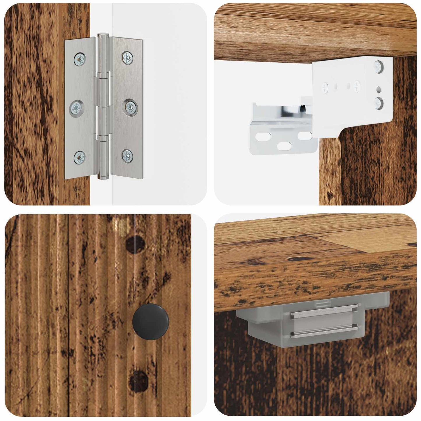 Dartbord Kabinet EDE Oud hout 52,5 x 10,5 x 53,5 cm