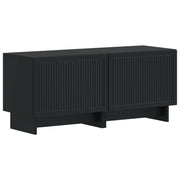Tv-meubel zwart bewerkt hout 49x35x43 cm