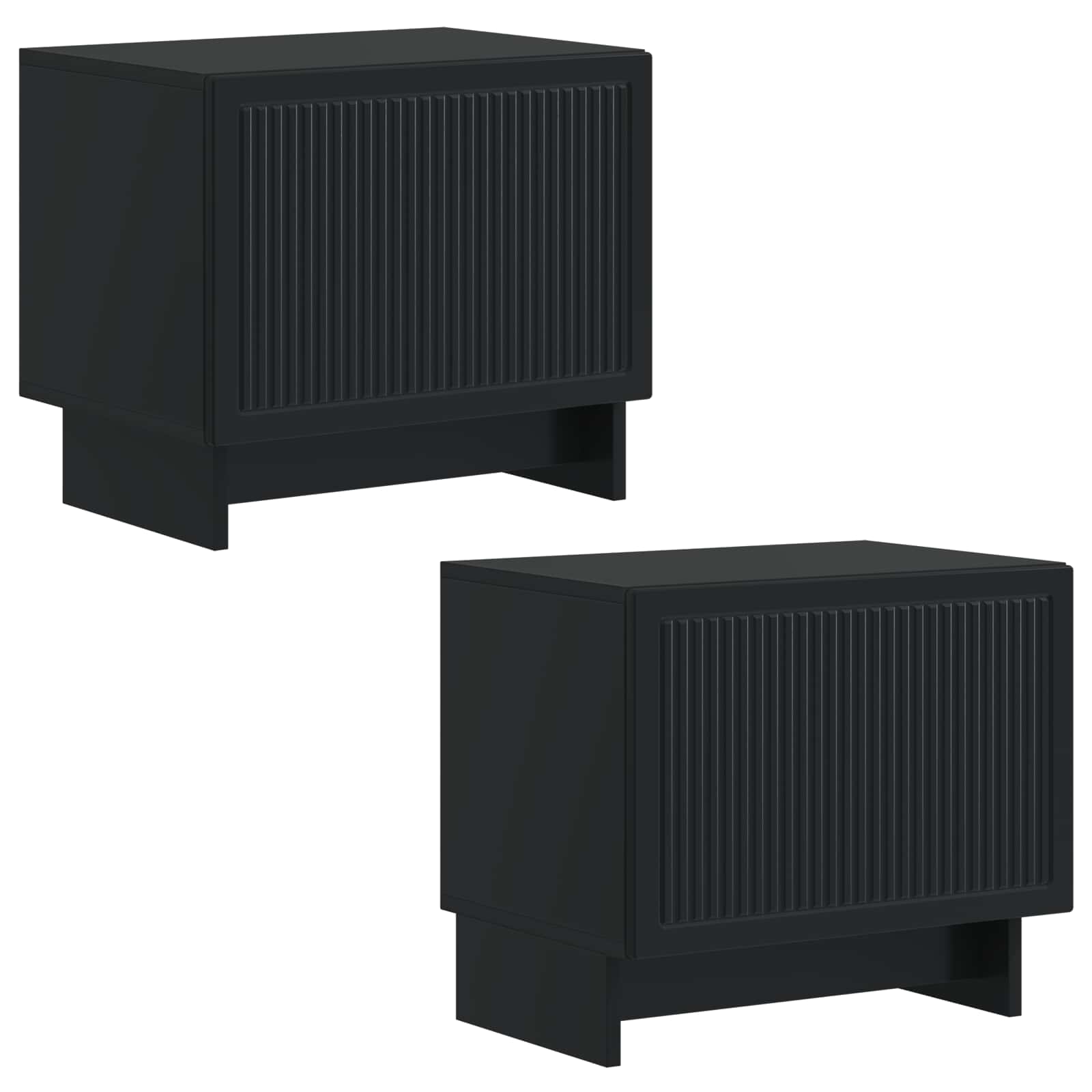Tv-meubel Zwart Bewerkt hout