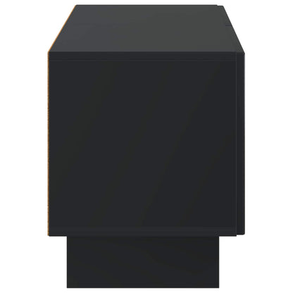 Tv-meubel Zwart Bewerkt hout