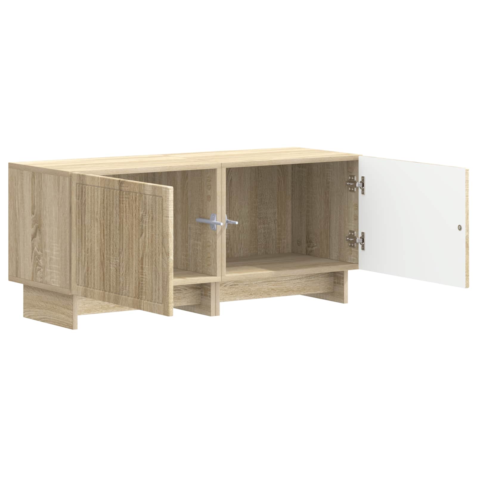 Tv-meubel Sonoma Eiken Bewerkt hout