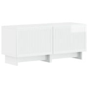Tv-meubel hoogglans wit bewerkt hout 49x35x43 cm