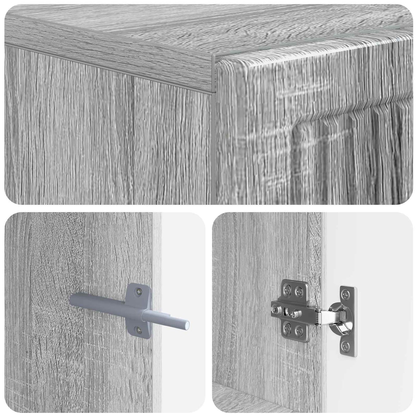 Tv-meubel Grijs Sonoma Bewerkt hout