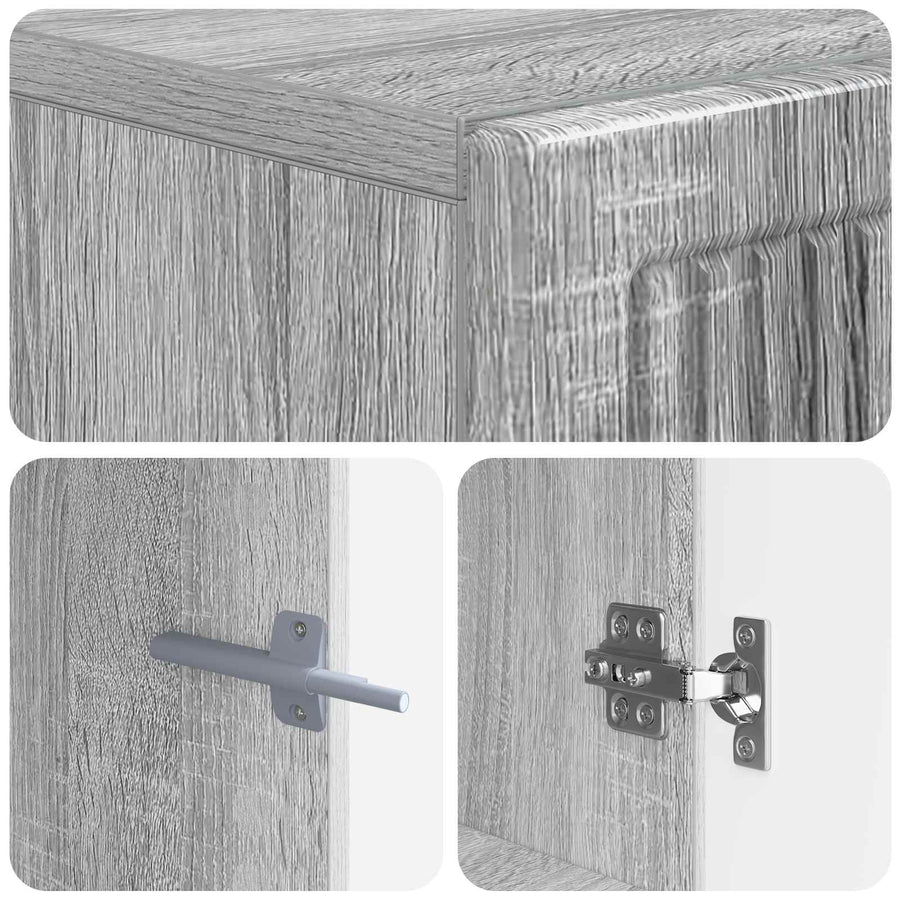 Tv-meubel Grijs Sonoma Bewerkt hout