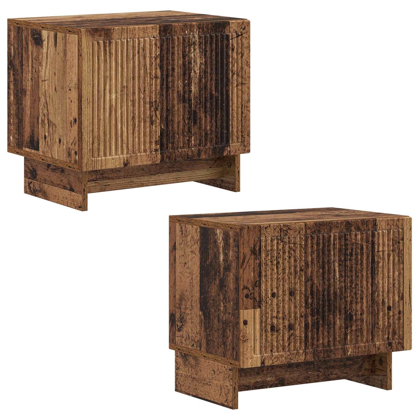 Tv-meubel Oud hout Bewerkt hout