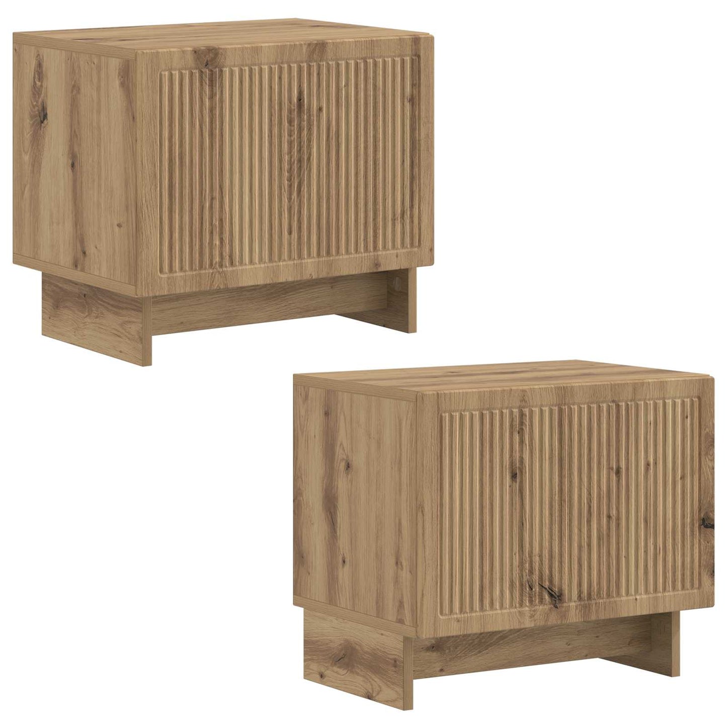 Tv-meubel Artisanaal eiken Bewerkt hout