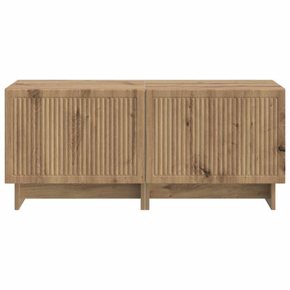 Tv-meubel Artisanaal eiken Bewerkt hout