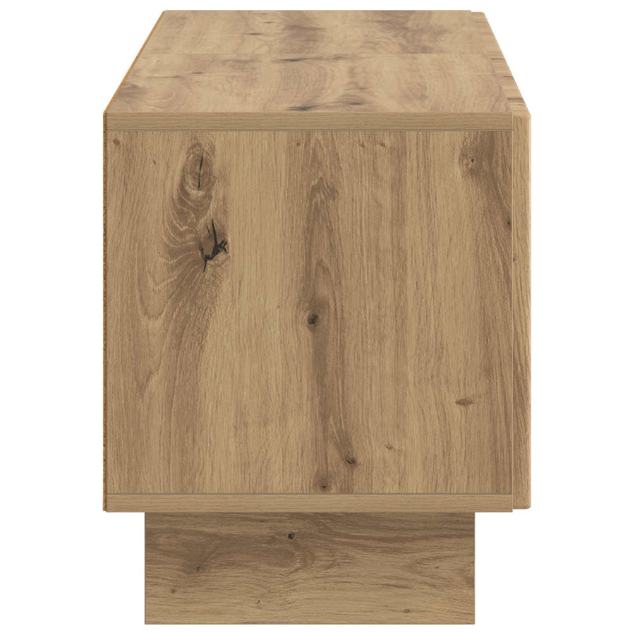 Tv-meubel Artisanaal eiken Bewerkt hout
