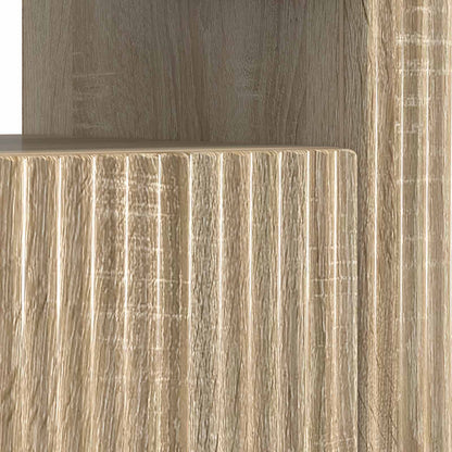 LED tv-meubel Sonoma Eiken Bewerkt hout
