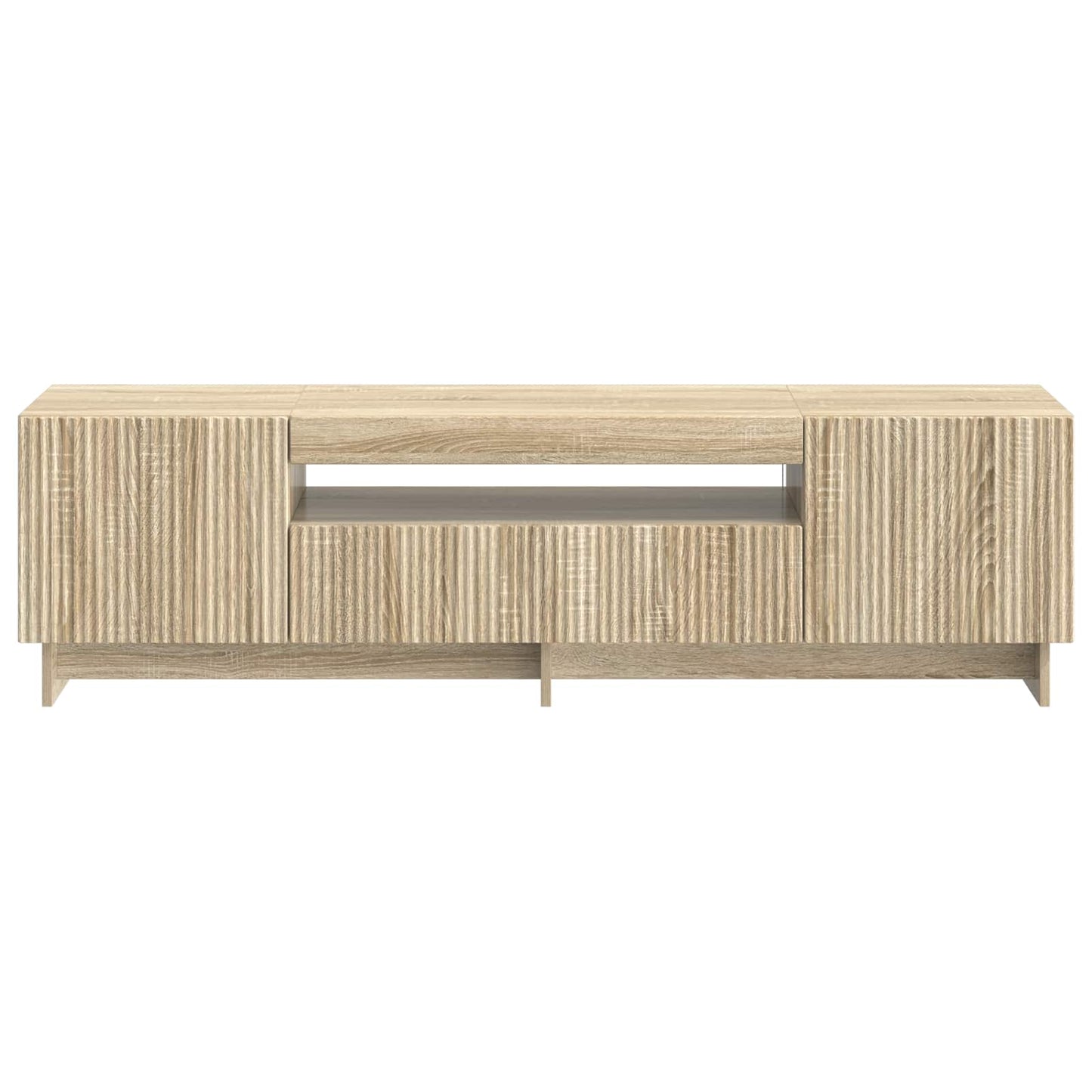 LED tv-meubel Sonoma Eiken Bewerkt hout