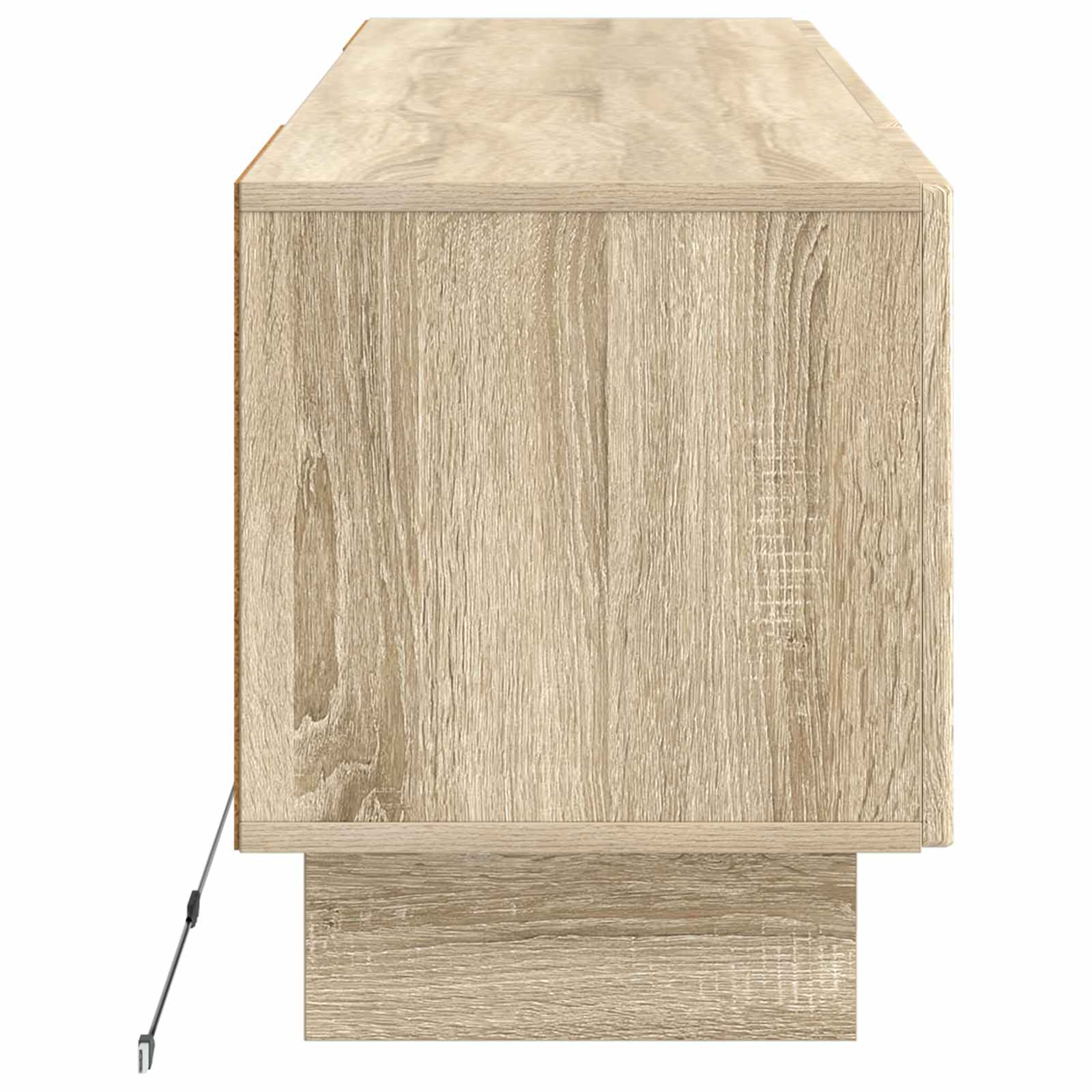 LED tv-meubel Sonoma Eiken Bewerkt hout