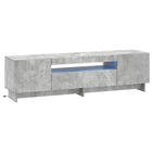 LED tv-meubel Betongrijs Bewerkt hout
