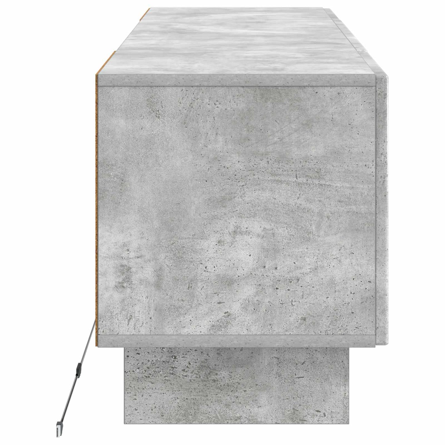 LED tv-meubel Betongrijs Bewerkt hout