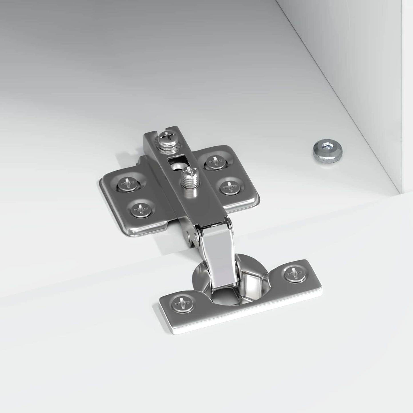 LED tv-meubel Hoogglans Wit Bewerkt hout