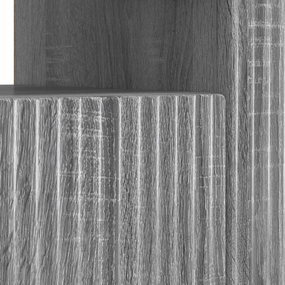 LED tv-meubel Grijs Sonoma Bewerkt hout