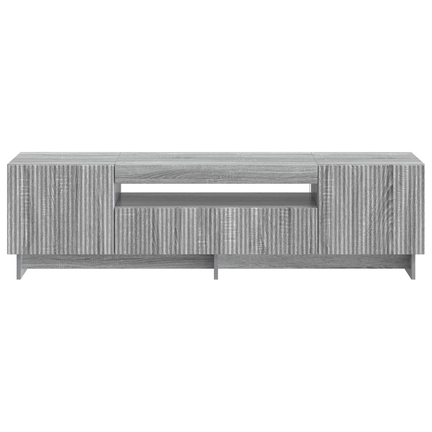 LED tv-meubel Grijs Sonoma Bewerkt hout