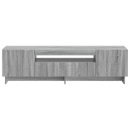 LED tv-meubel Grijs Sonoma Bewerkt hout