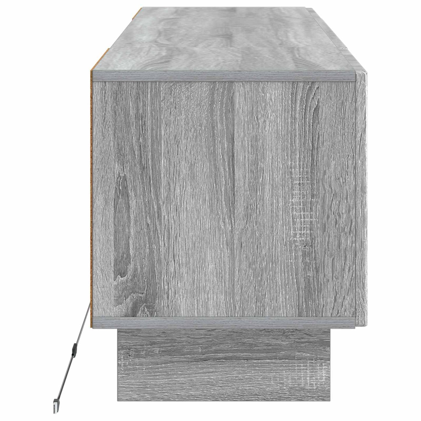 LED tv-meubel Grijs Sonoma Bewerkt hout