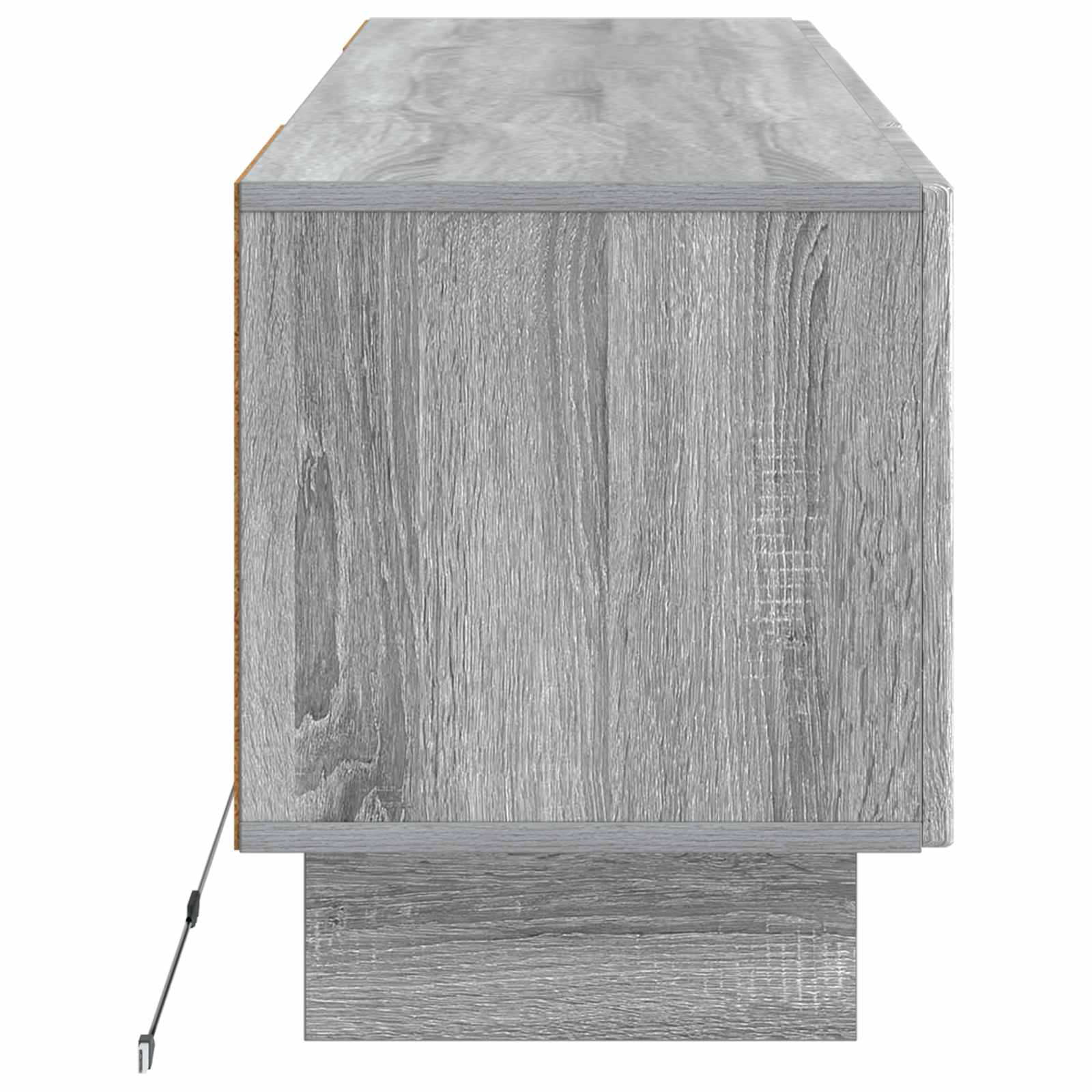 LED tv-meubel Grijs Sonoma Bewerkt hout
