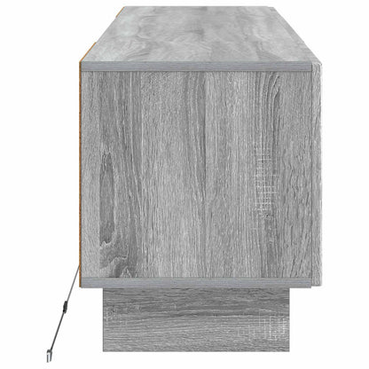 LED tv-meubel Grijs Sonoma Bewerkt hout