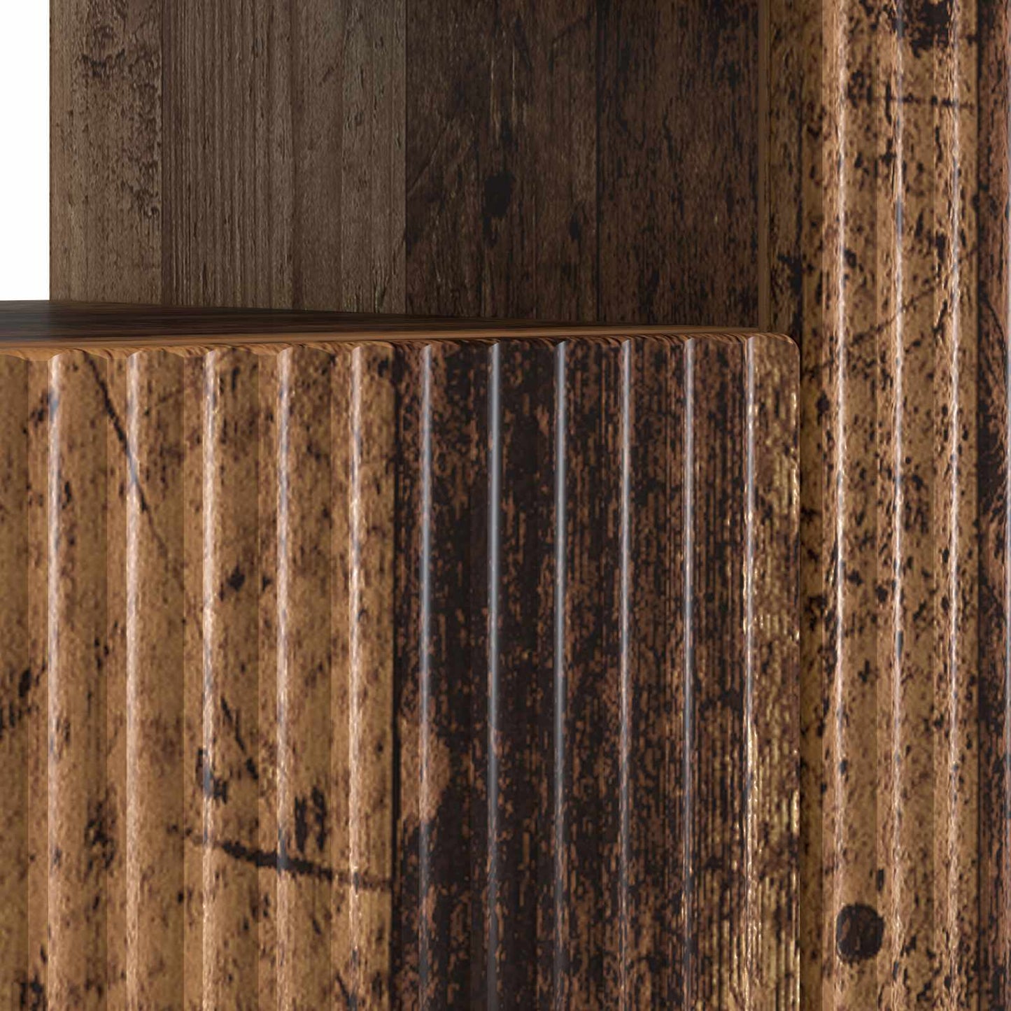 LED tv-meubel Oud hout Bewerkt hout