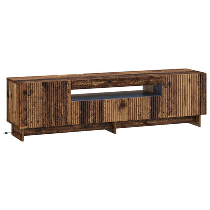 LED tv-meubel Oud hout Bewerkt hout