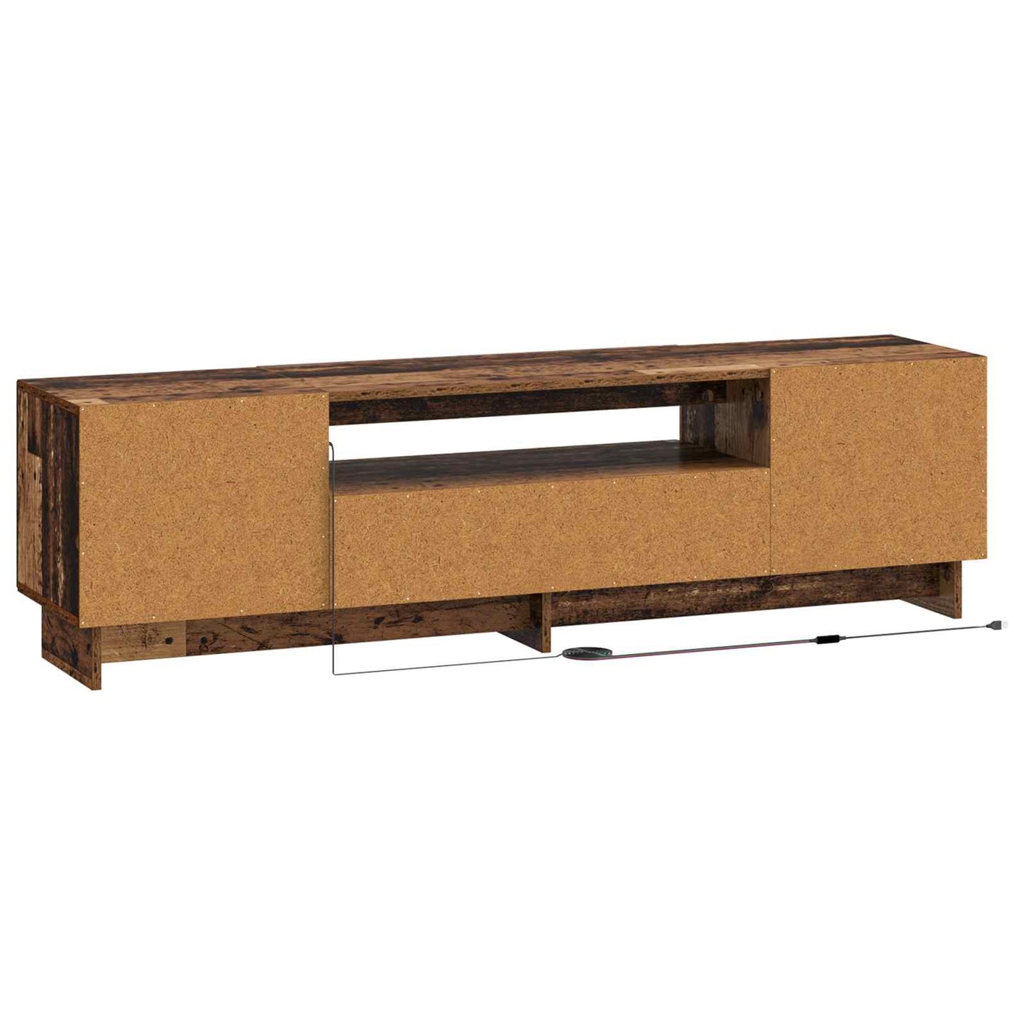 LED tv-meubel Oud hout Bewerkt hout