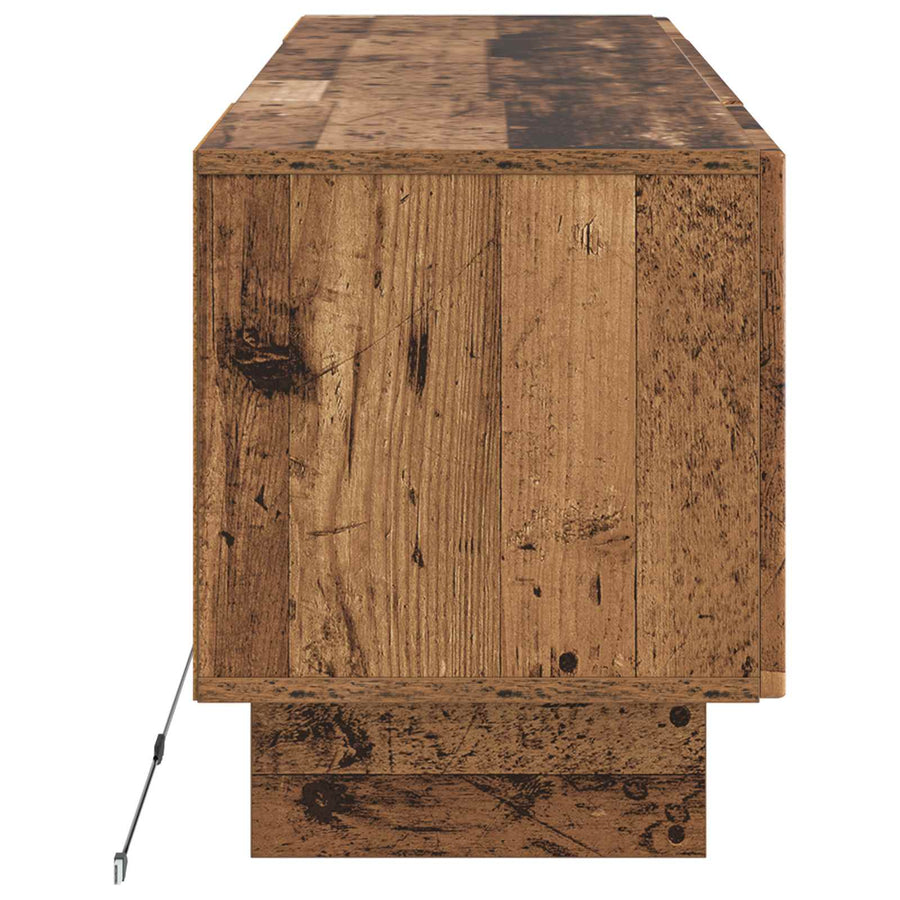 LED tv-meubel Oud hout Bewerkt hout