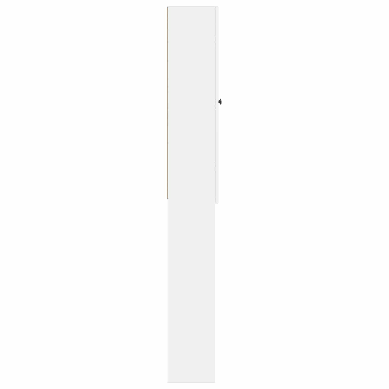Toiletkast EDE Wit 66 x 25,5 x 190 cm Bewerkt hout